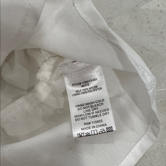 Lush NWT Tulle Tiered Cami tanktop top white gold - Picture 4 of 5